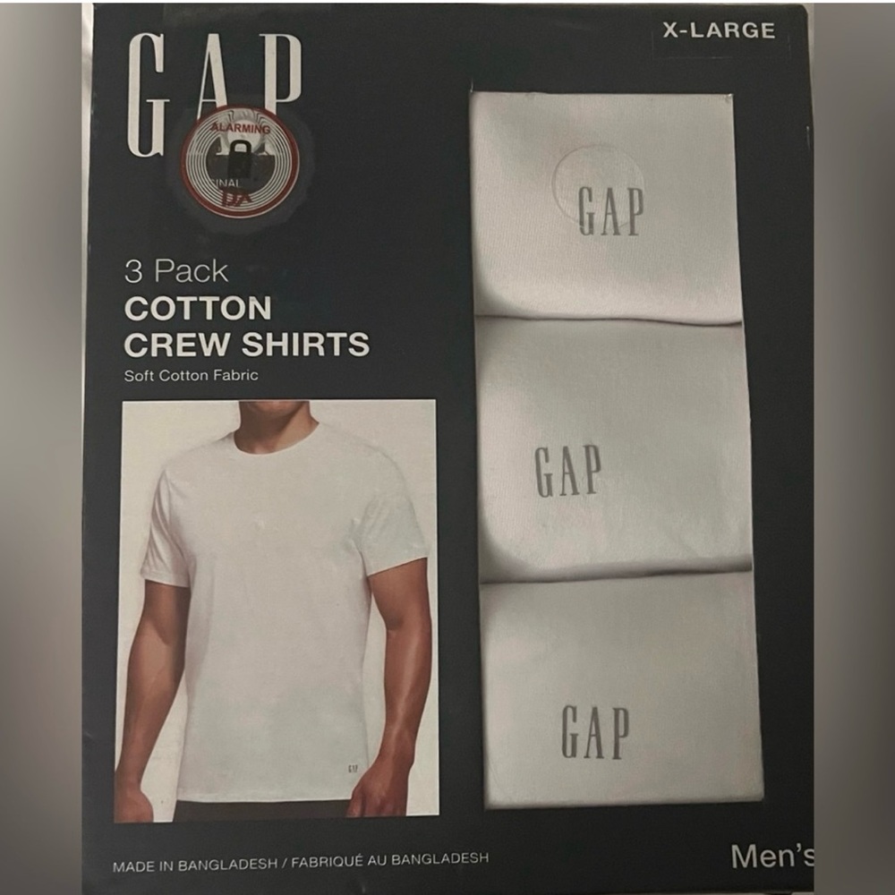 GAP Men's 3-Pack Cotton Crew Tee - White